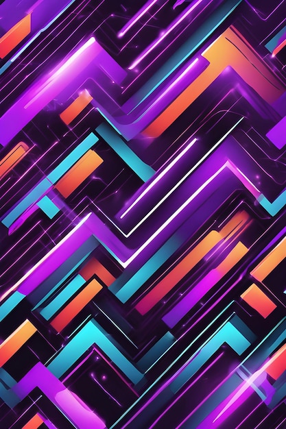 abstract-geometric-background-with-neon-stripes-vector-illustration_753066-602