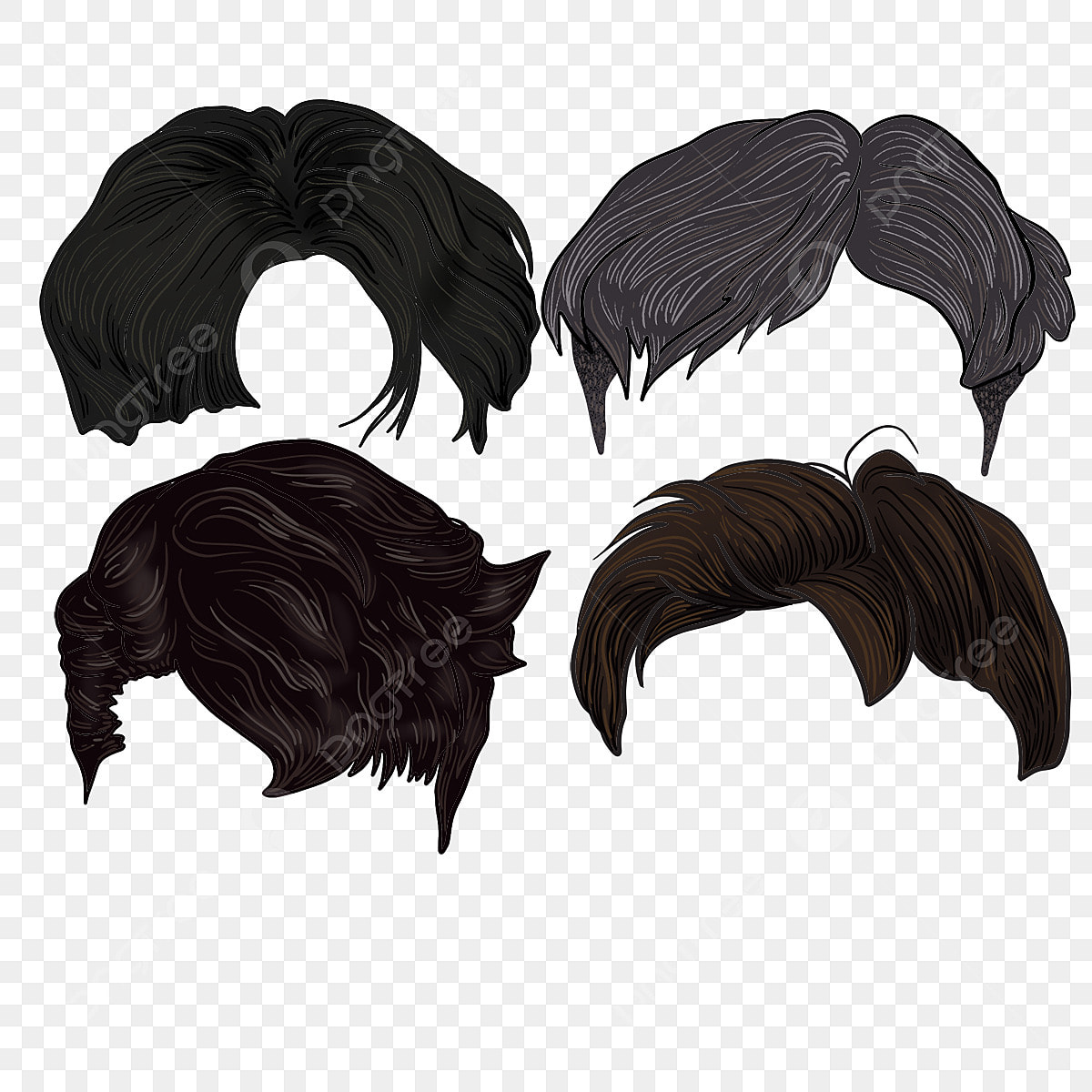 pngtree-variety-of-hand-drawn-hairstyles-png-image_5541115