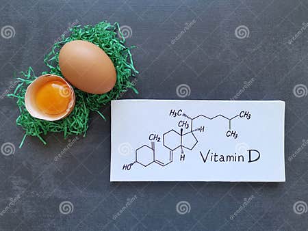 structural-chemical-formula-vitamin-d-fresh-eggs-high-foods-egg-yolk-natural-source-essential-bones-teeth-313030990